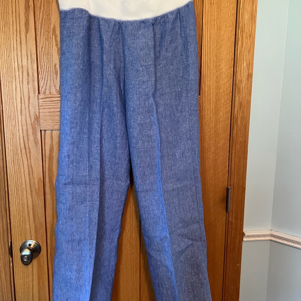 Lilly Pulitzer linen pull on pants size L